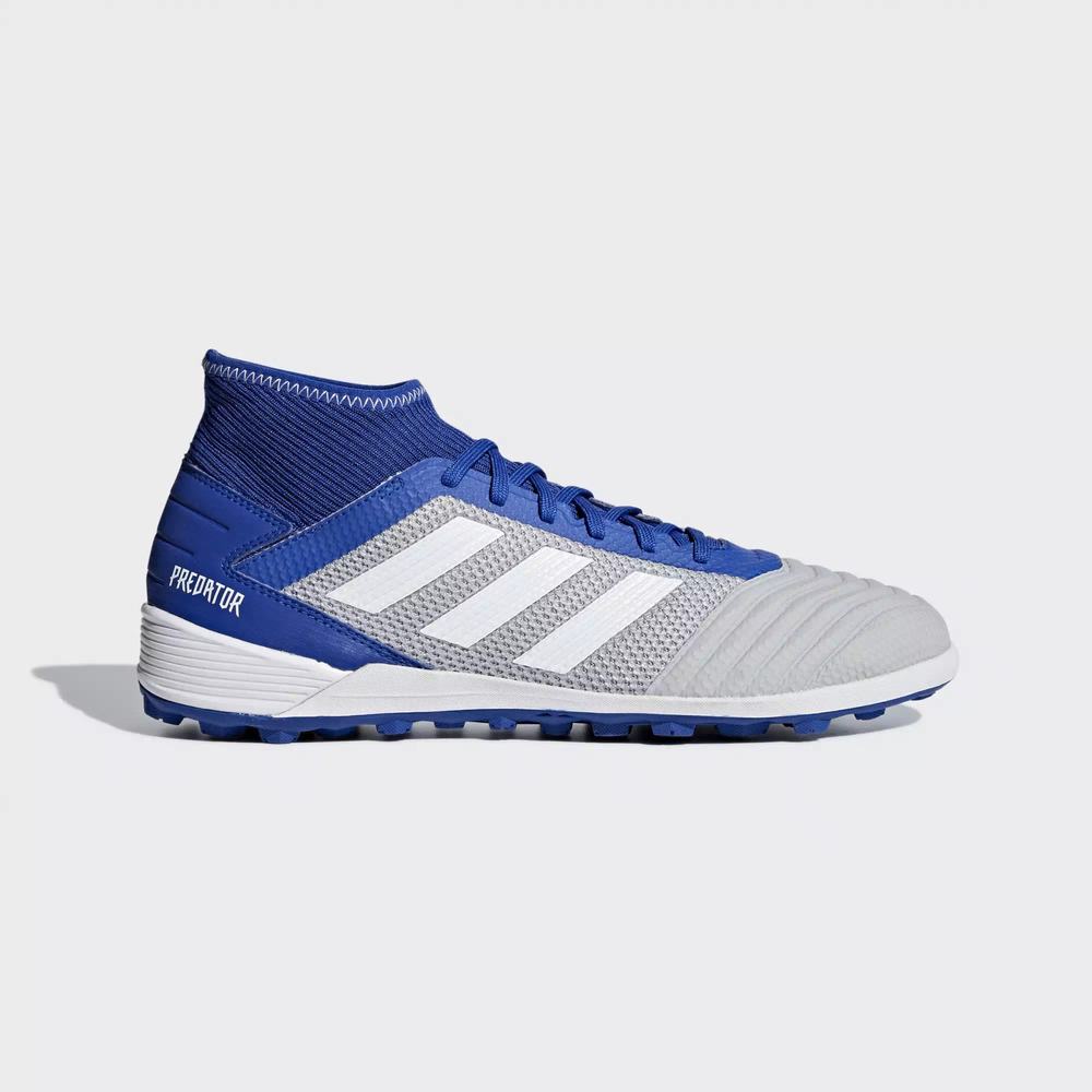 Adidas Predator Tango 19.3 Turf Tenis De Futbol Grises Para Hombre (MX-54077)